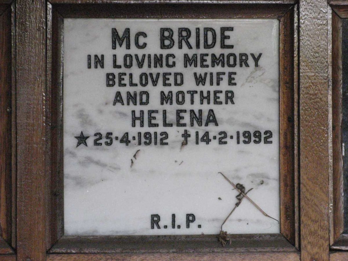 McBRIDE Helena 1912-1992