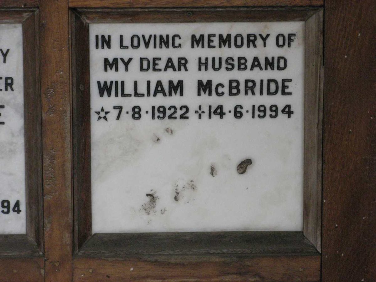 McBRIDE William 1922-1994