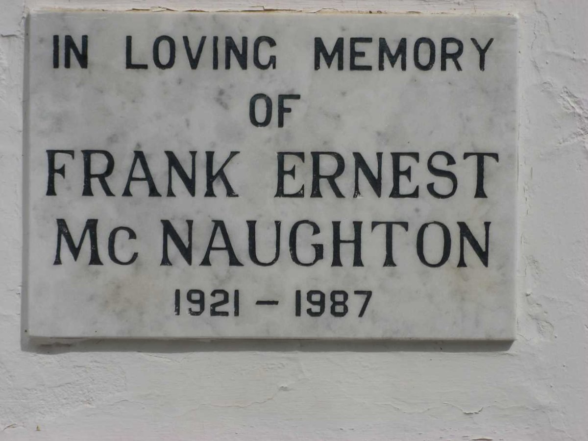 McNAUGHTON Frank Ernest 1921-1987