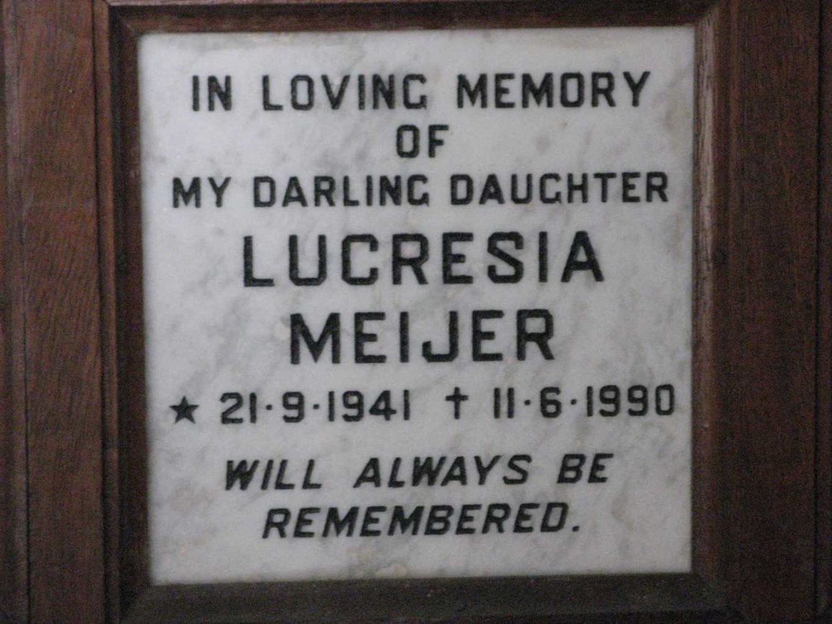MEIJER Lucresia 1941-1990