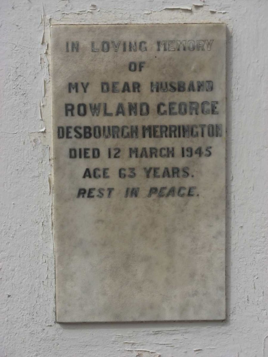 MERRINGTON Rowland George Desborough -1945