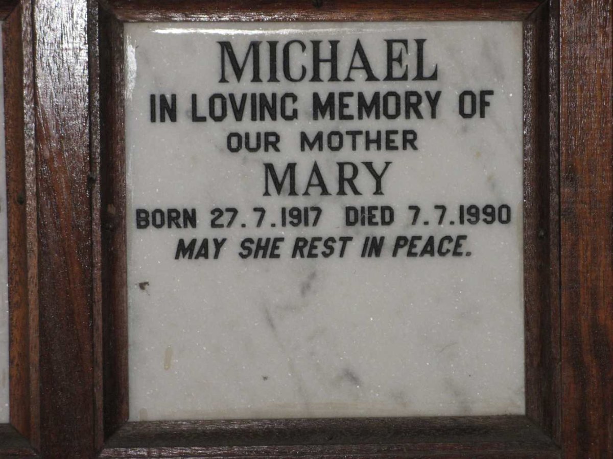 MICHAEL Mary 1917-1990