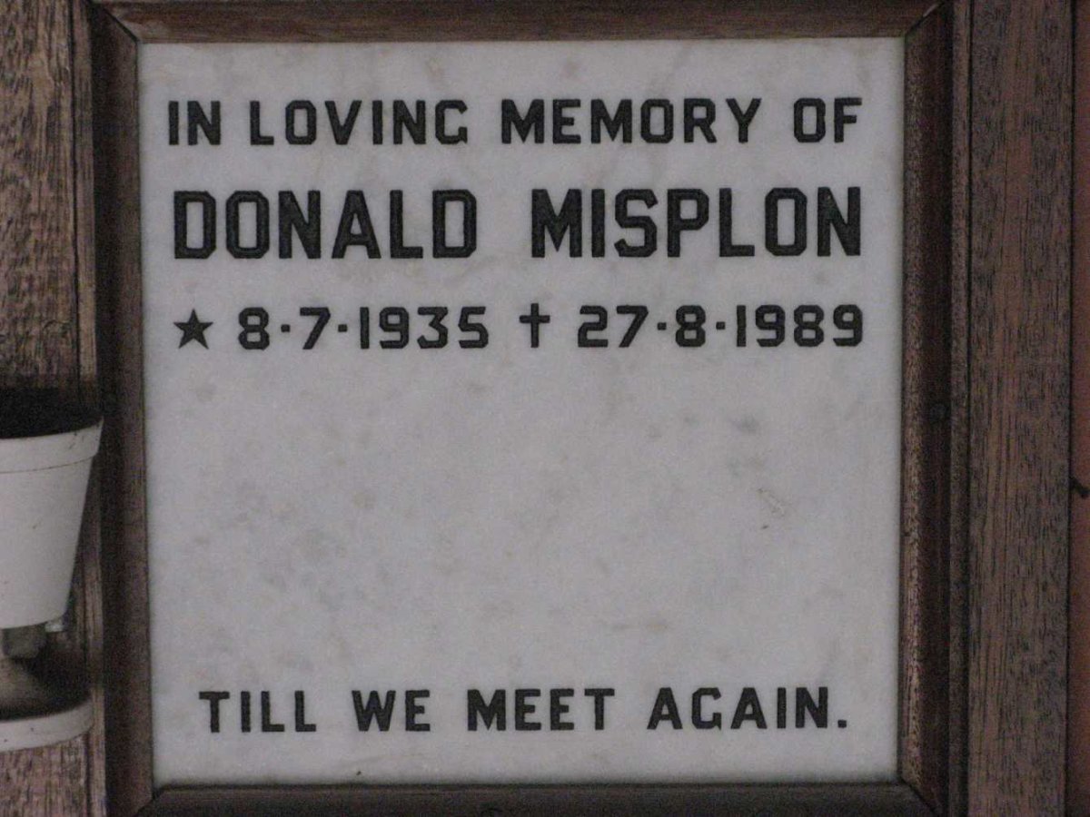 MISPLON Donald 1935-1989