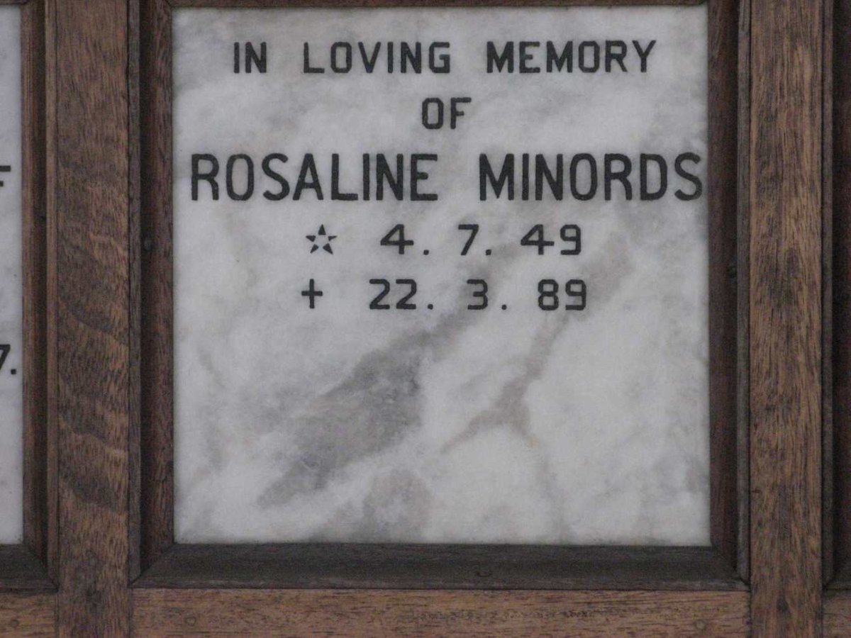 MINORDS Rosaline 1949-1989