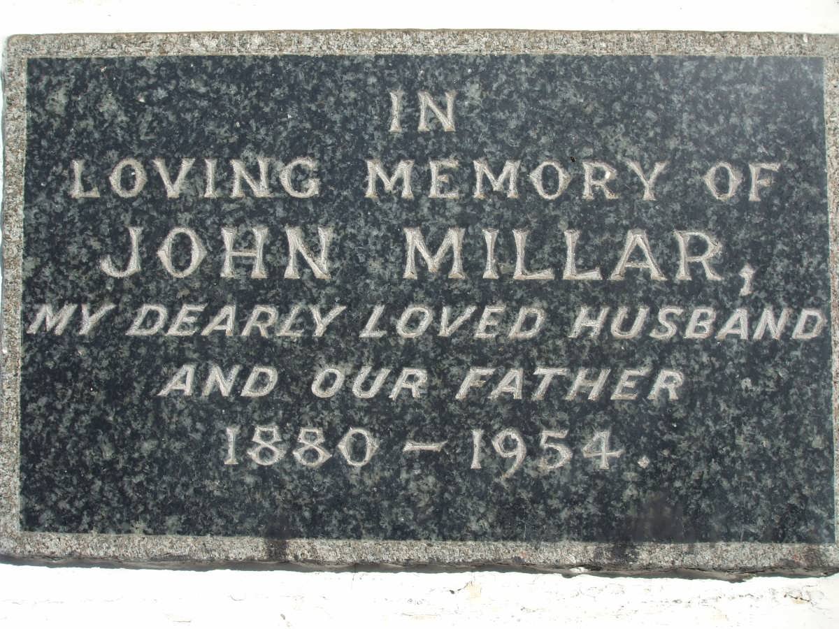 MILLAR John 1880-1954