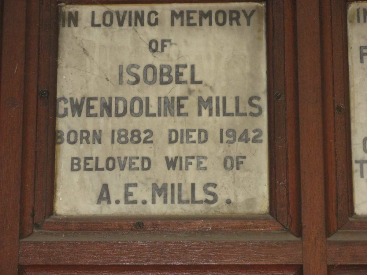MILLS Isobel Gwendoline 1882-1942
