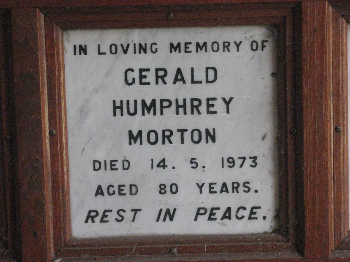 MORTON Gerald Humphrey -1973