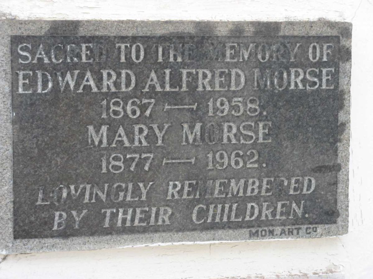 MORSE Edward Alfred 1867-1958 &amp; Mary 1877-1962