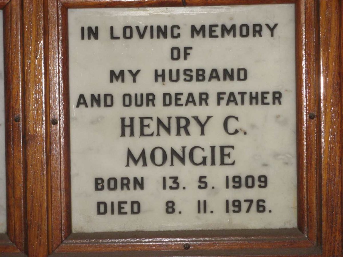 MONGIE Henry C. 1909-1976