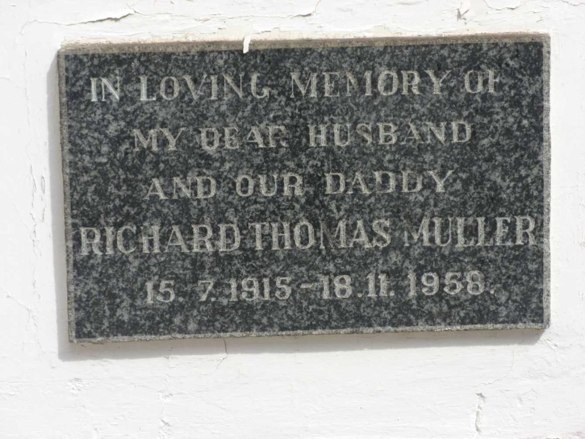 MULLER Richard Thomas 1915-1958
