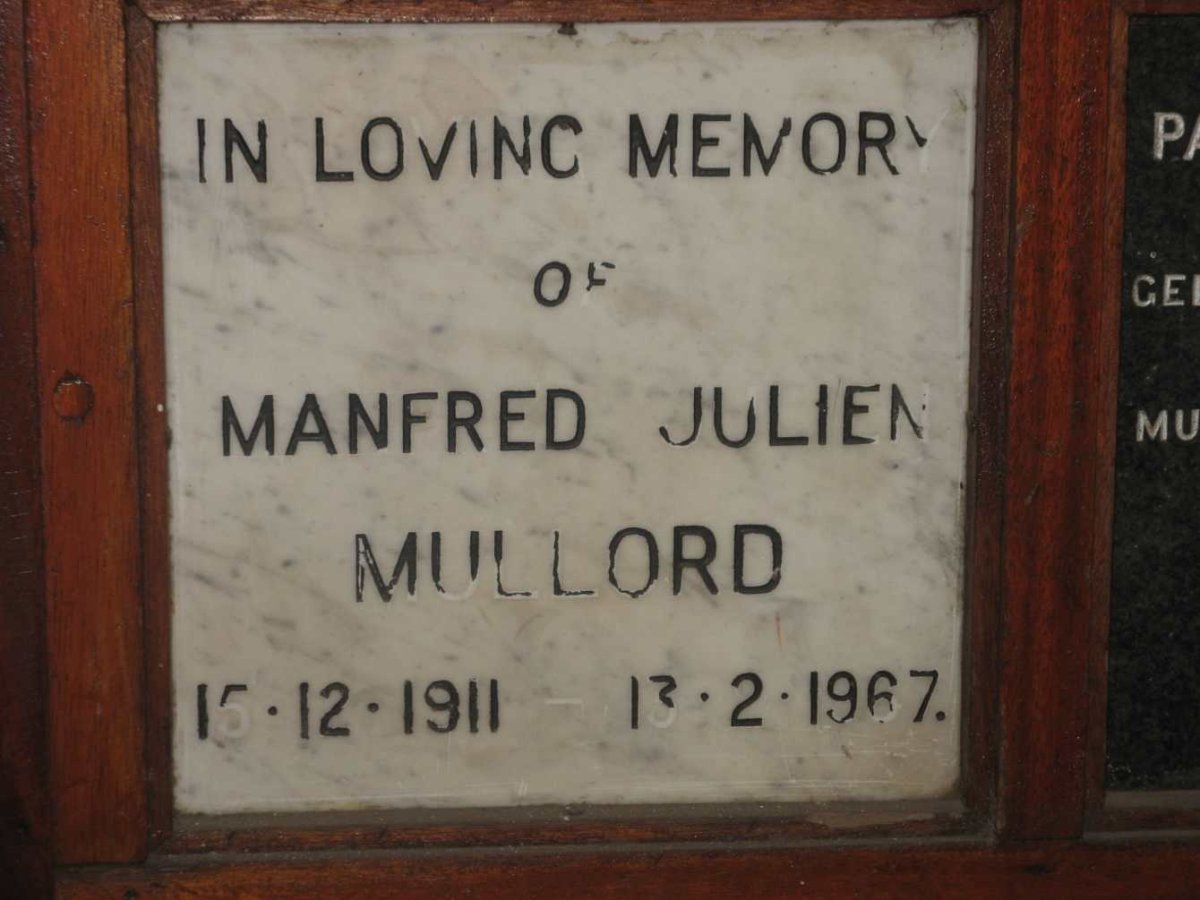 MULLORD Manfred Julien 1911-1967