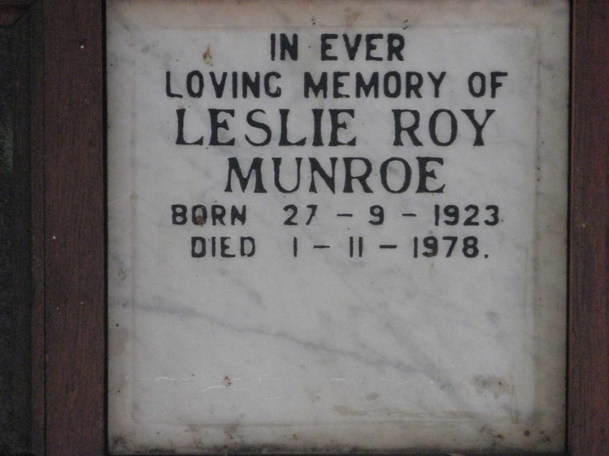 MUNROE Leslie Roy 1923-1978