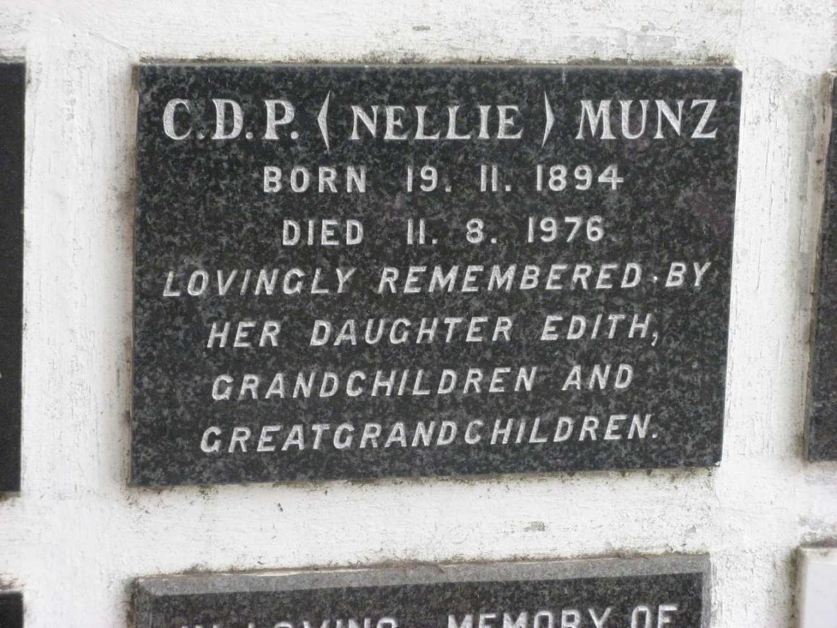 MUNZ C.D.P. 1894-1976