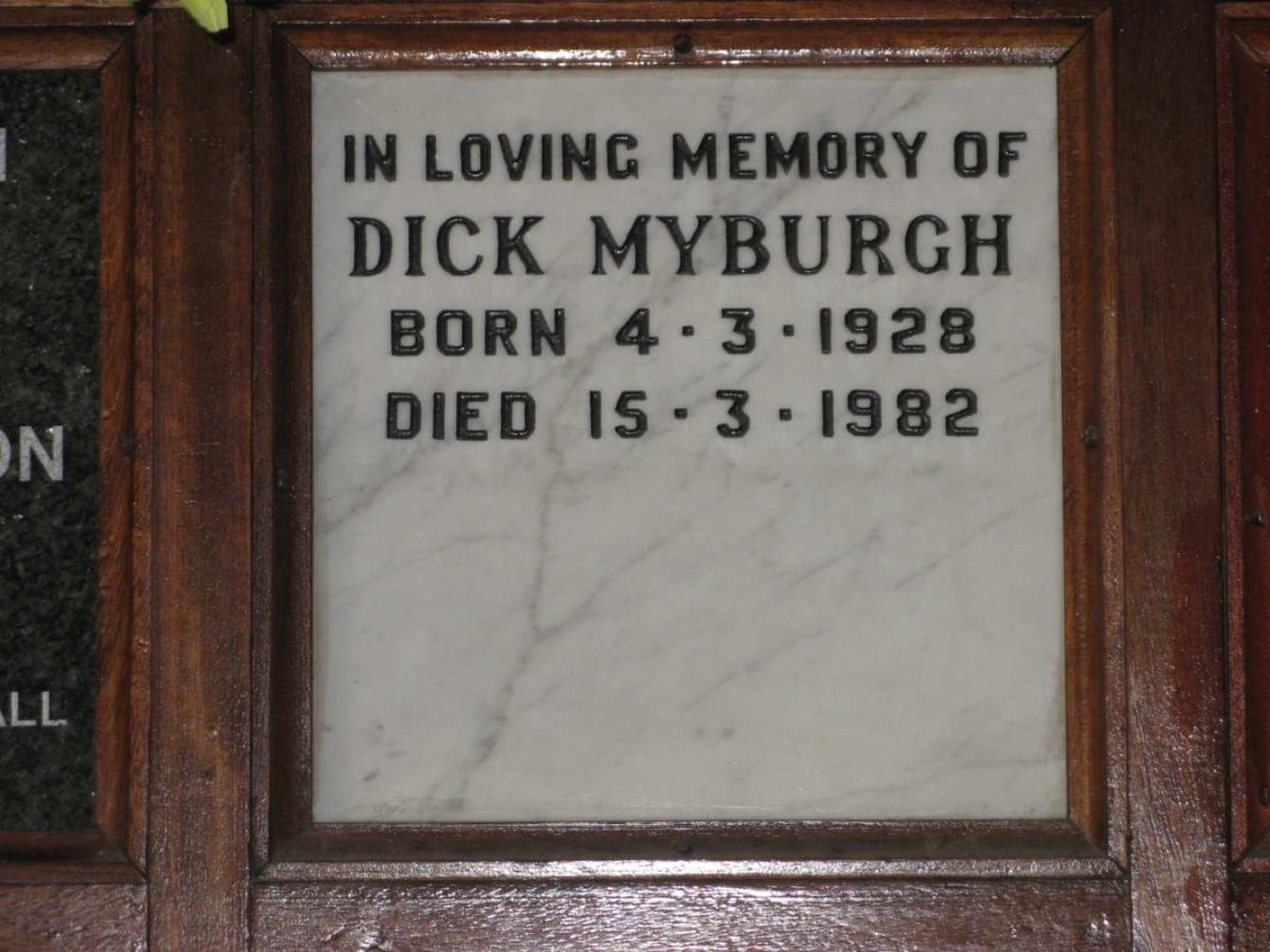 MYBURGH Dick 1928-1982