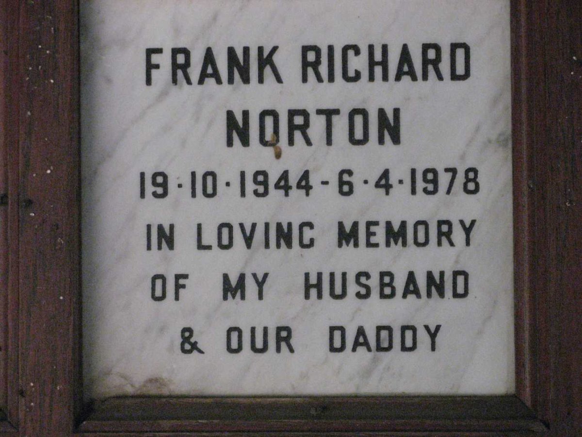 NORTON Frank Richard 1944-1978