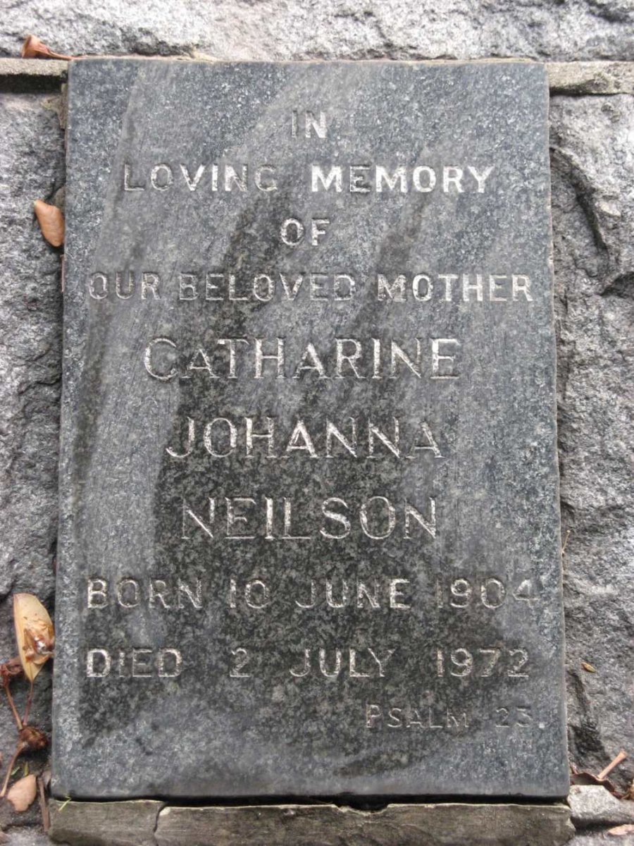 NEILSON Catharine Johanna 1904-1972
