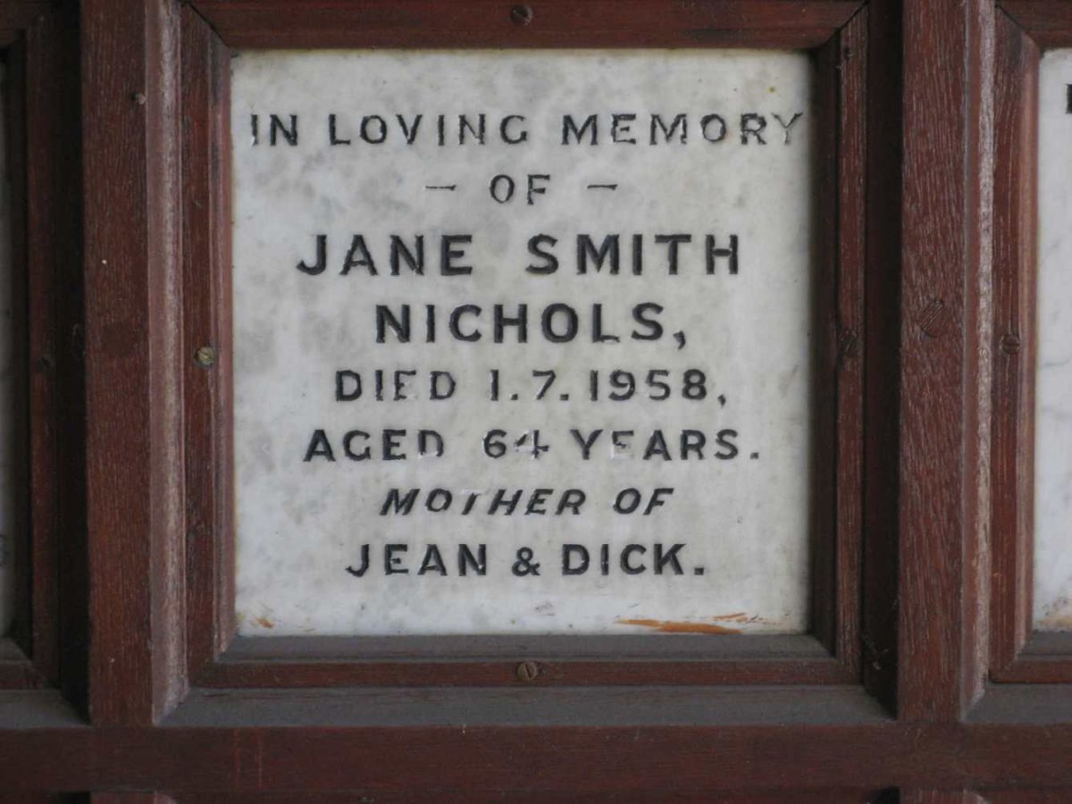 NICHOLS Jane SMITH -1958