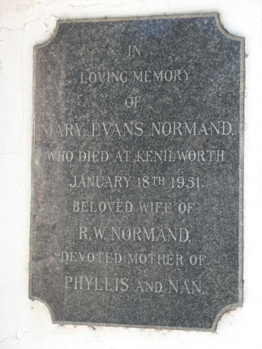 NORMAND Mary Evans -1951