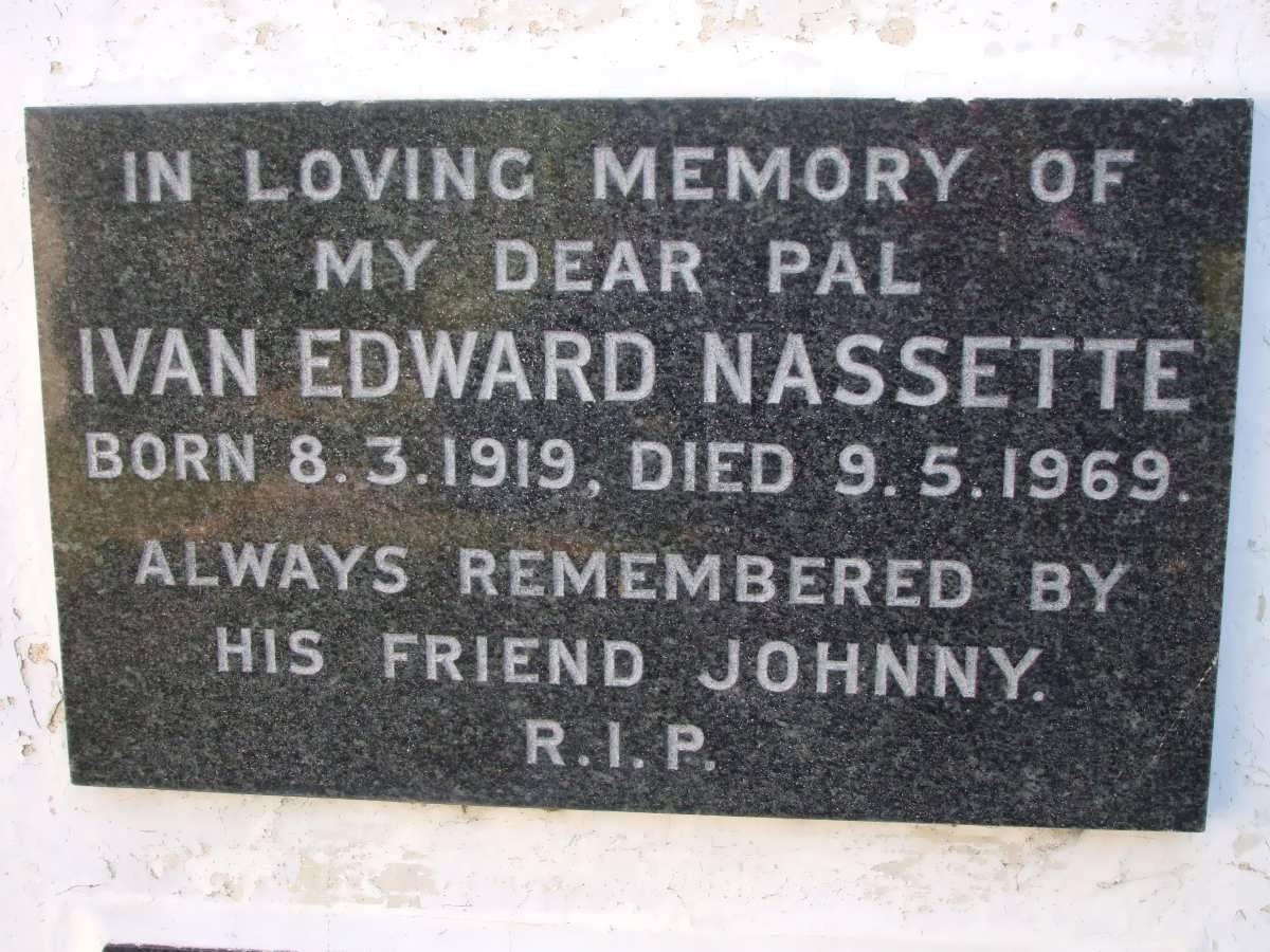 NASSETTE Ivan Edward 1919-1969
