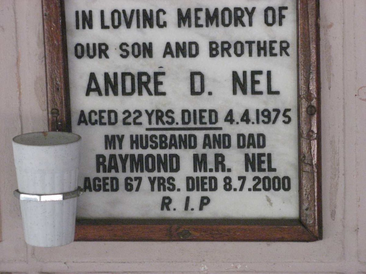 NEL Raymond M.R. -2000 :: NEL Andre D. -1975