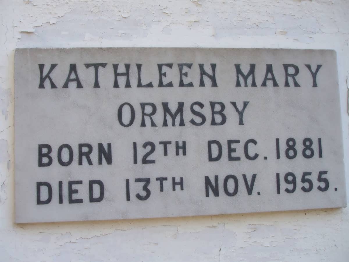 ORMSBY Kathleen Mary 1881-1955