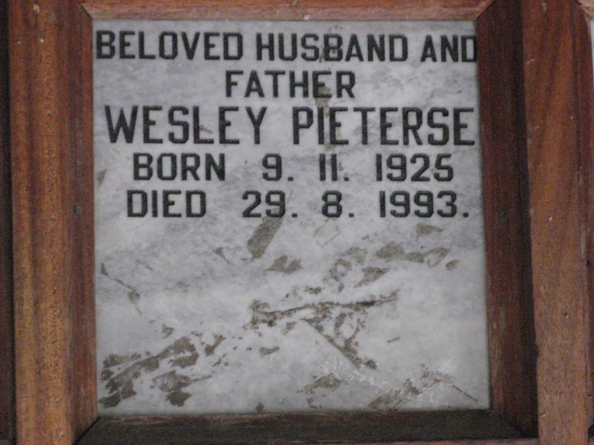 PIETERSE Wesley 1925-1993