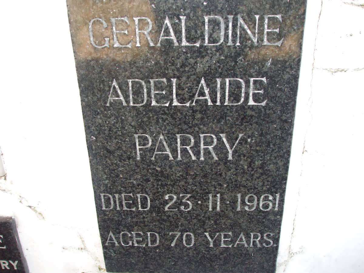 PARRY Geraldine Adelaide -1961