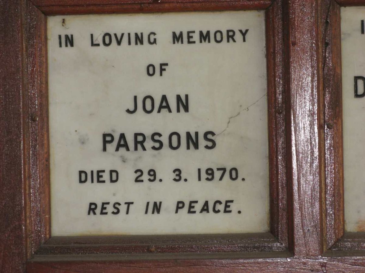 PARSONS Joan -1970