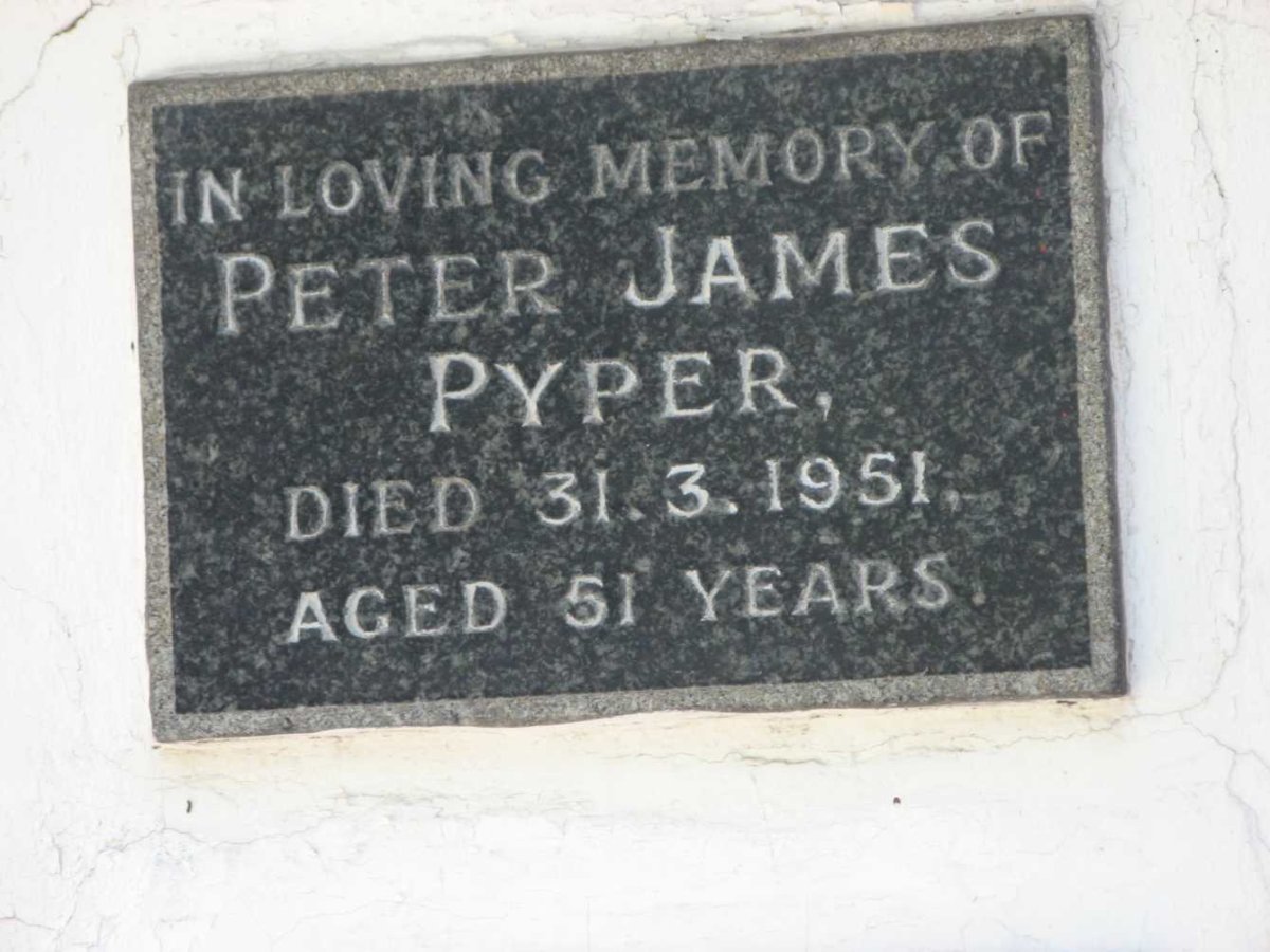 PYPER Peter James -1951