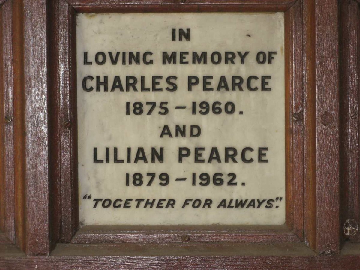 PEARCE Charles 1875-1960 &amp; Lilian 1879-1962
