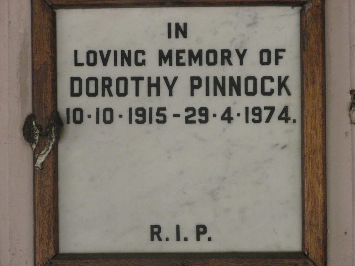 PINNOCK Dorothy 1915-1974