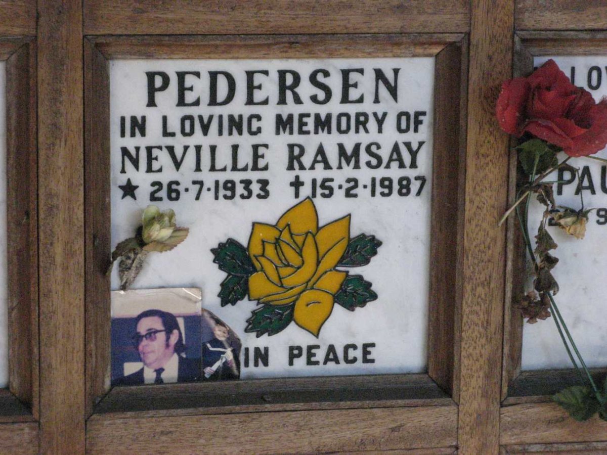 PEDERSEN Neville Ramsay 1933-1987