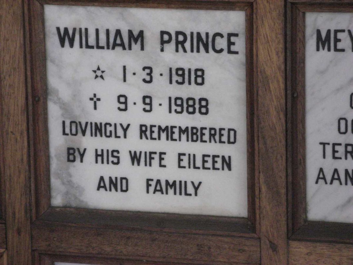 PRINCE William 1918-1988