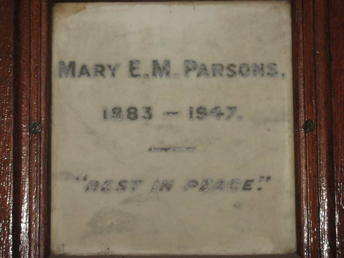 PARSONS Mary E.M. 1883-1947