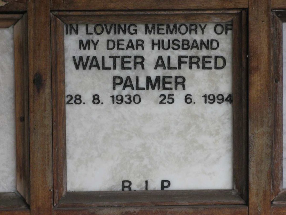 PALMER Walter Alfred 1930-1994