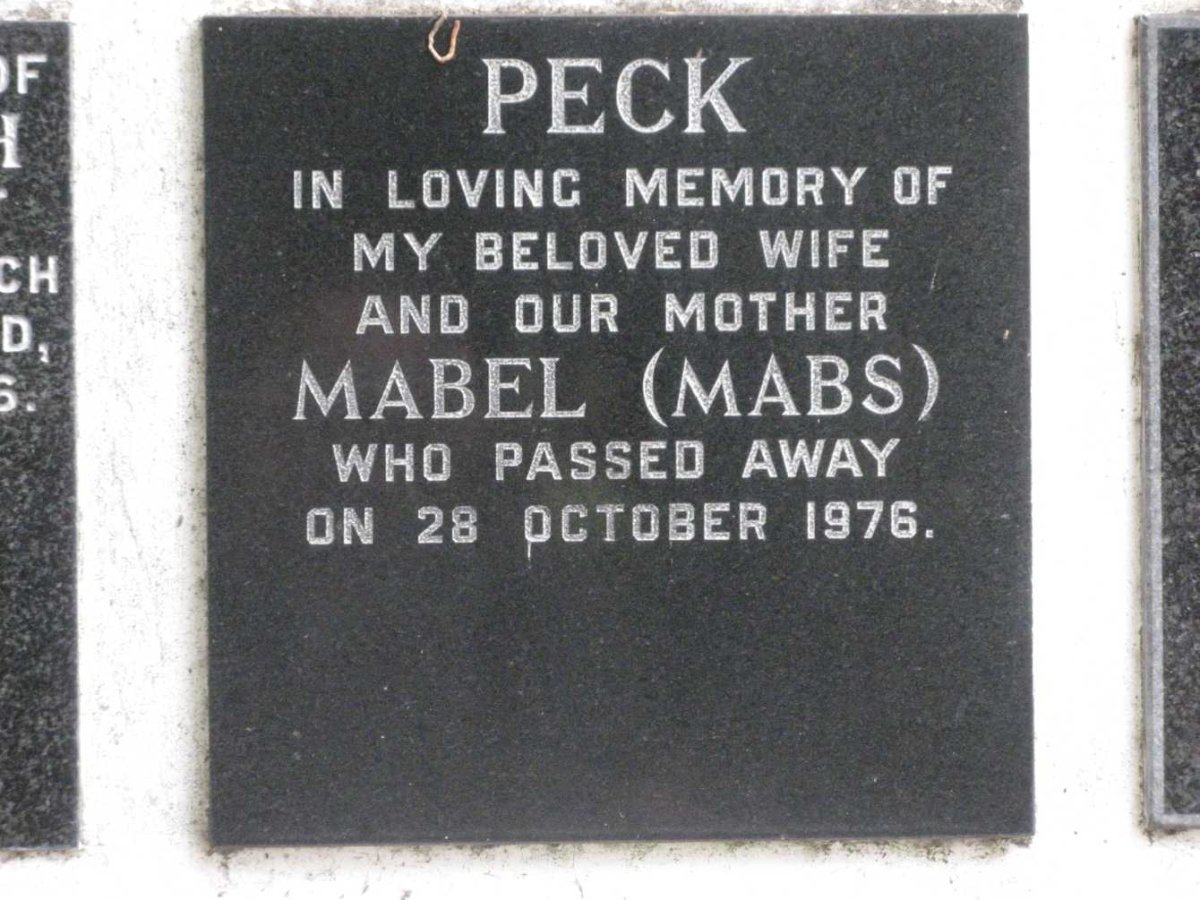 PECK Mabel -1976