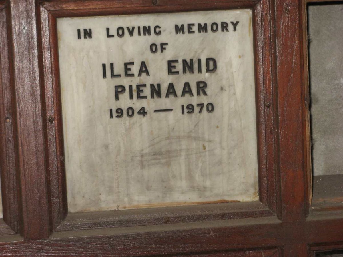PIENAAR Ilea Enid 1904-1970