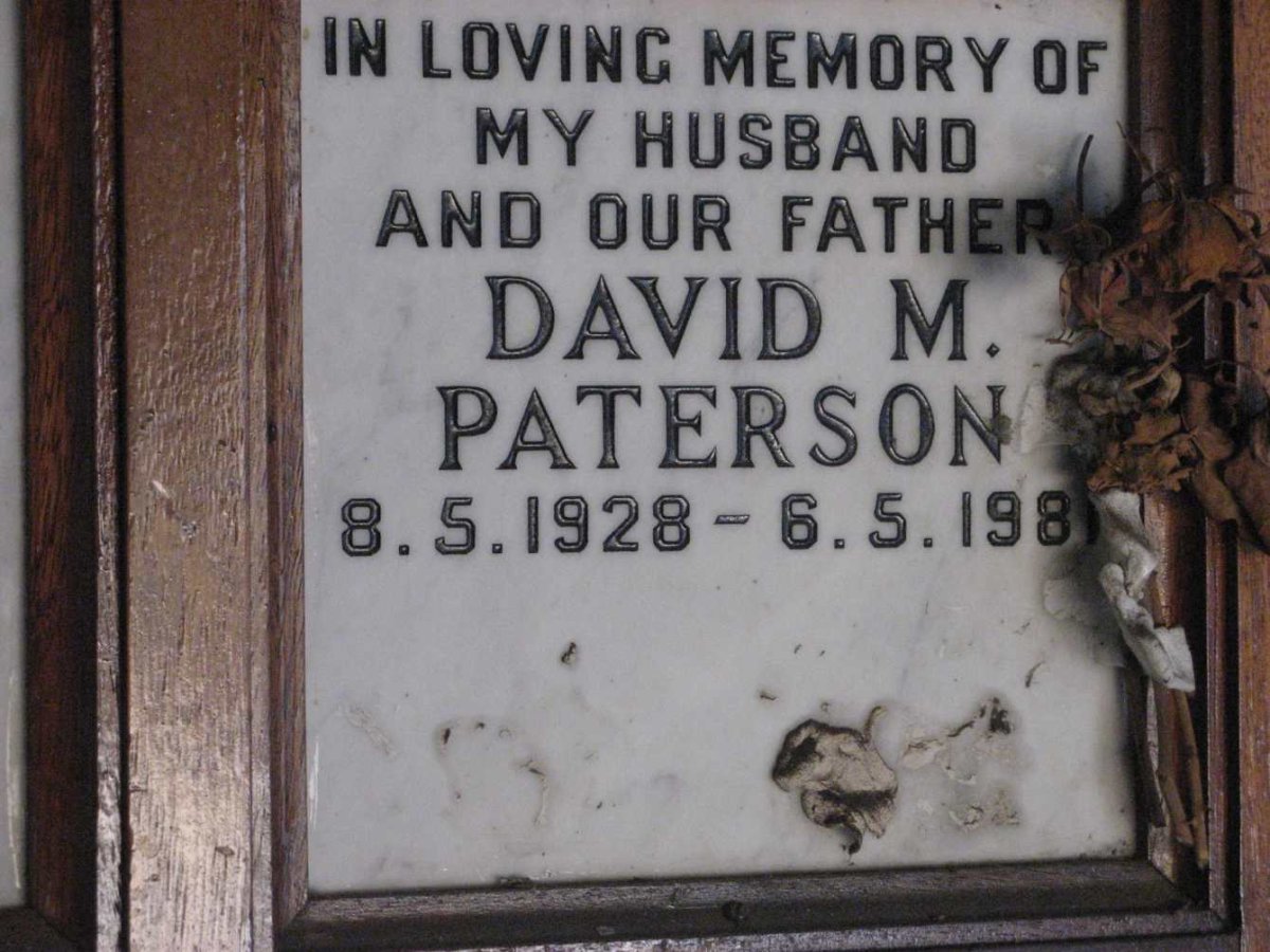 PATERSON David M. 1928-1981