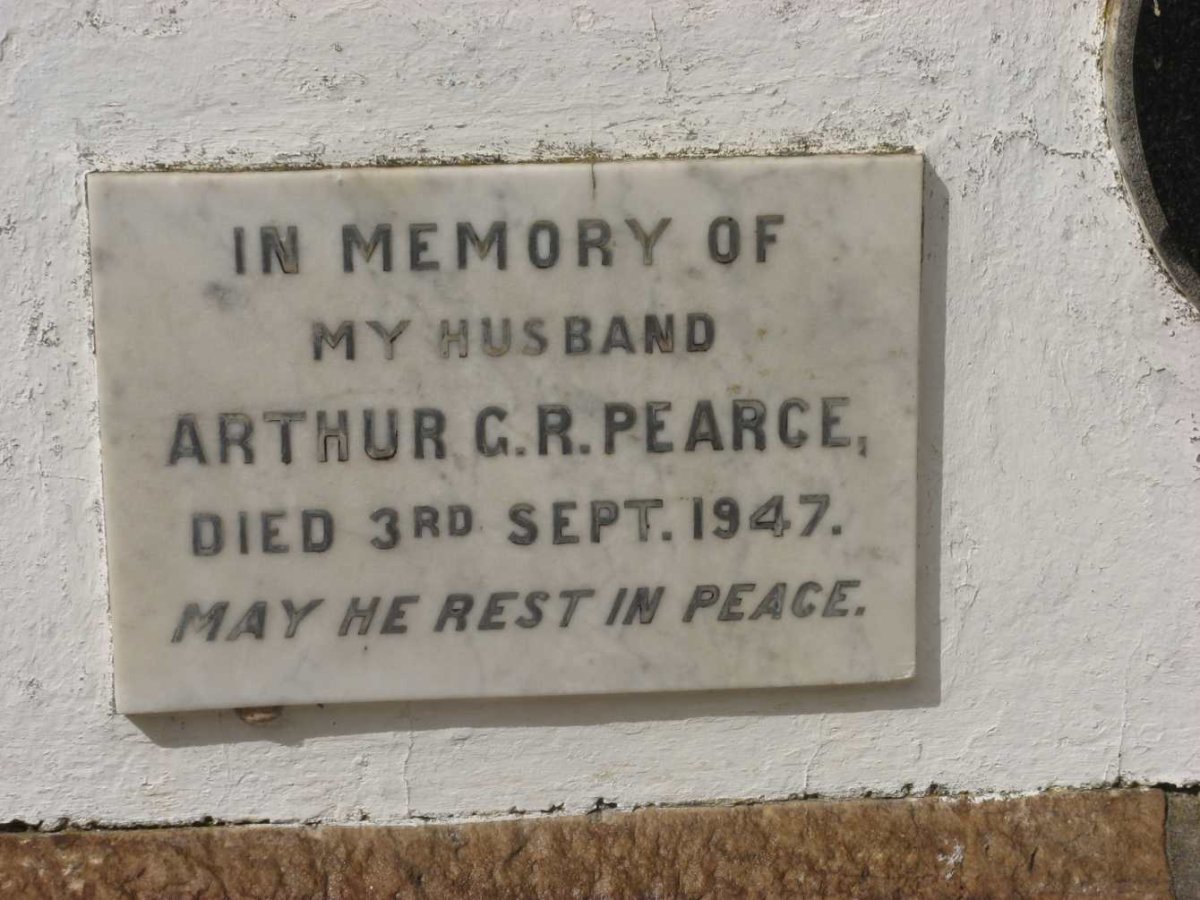 PEARCE Arthur G.R. -1947