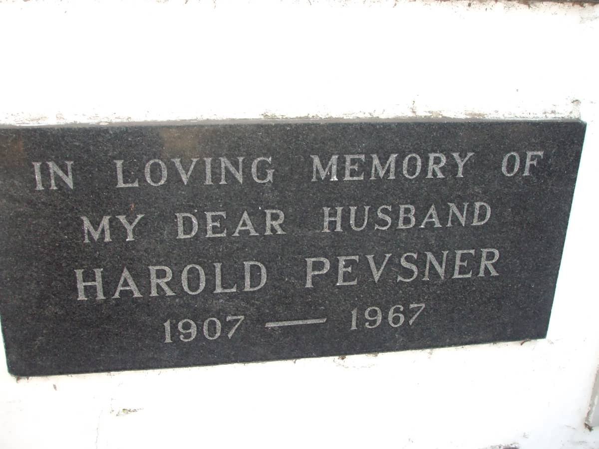 PEVSNER Harold 1907-1967