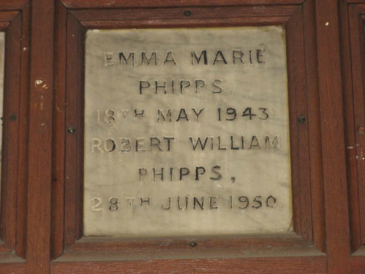 PHIPPS Robert William -1950 &amp; Emma Marie -1943