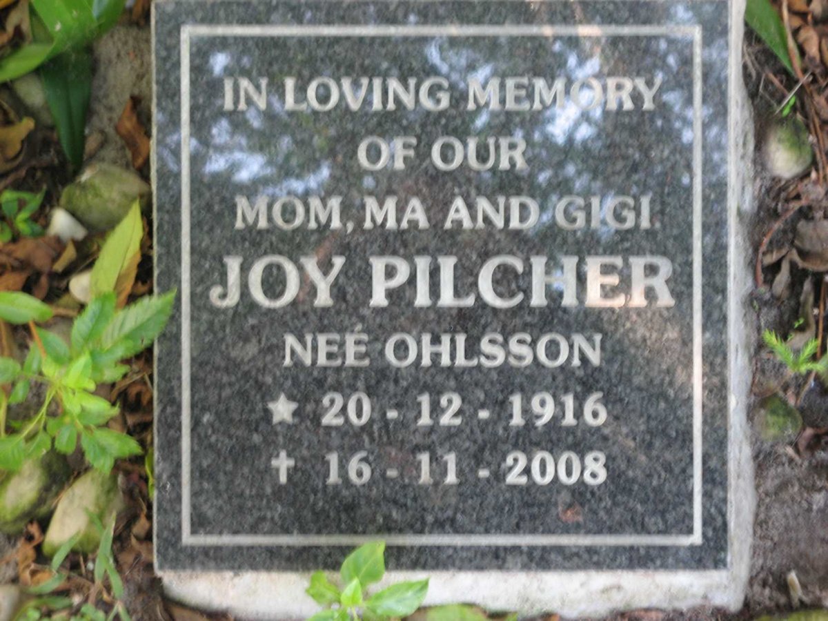 PILCHER Joy nee OHLSSON 1916-2008