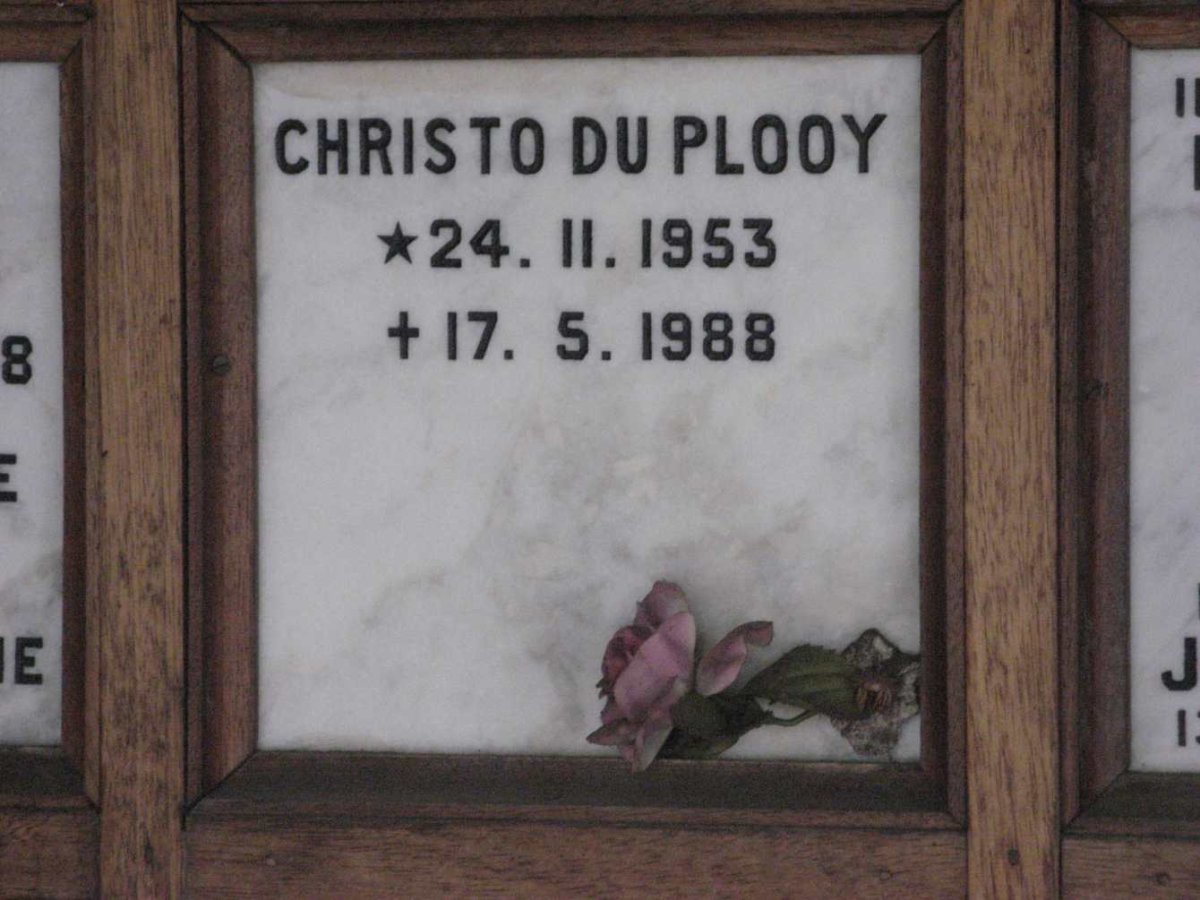 PLOOY Christo, du 1953-1988