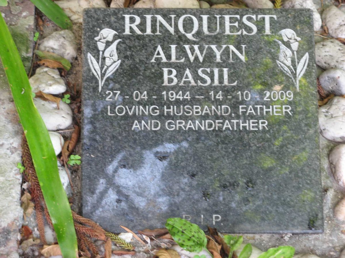 RINQUEST Alwyn Basil 1944-2009