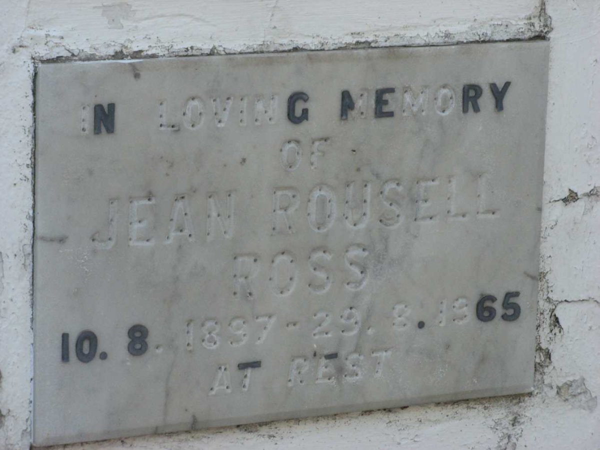 ROSS Jean Rousell 1897-1965