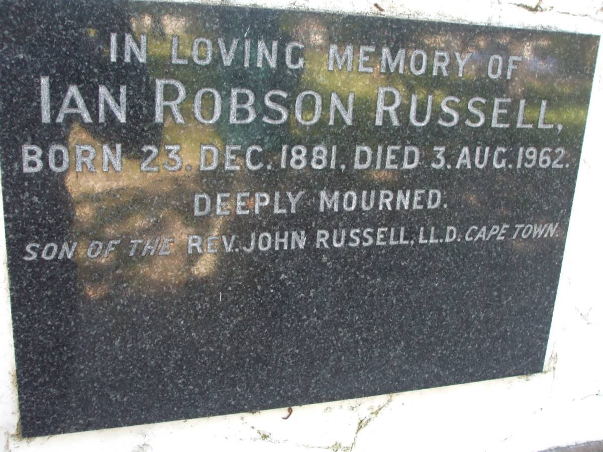 RUSSELL Ian Robson 1881-1962