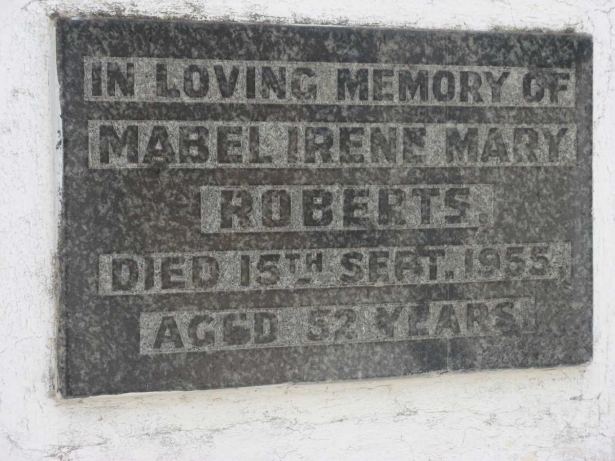 ROBERTS Mabel Irene Mary -1955