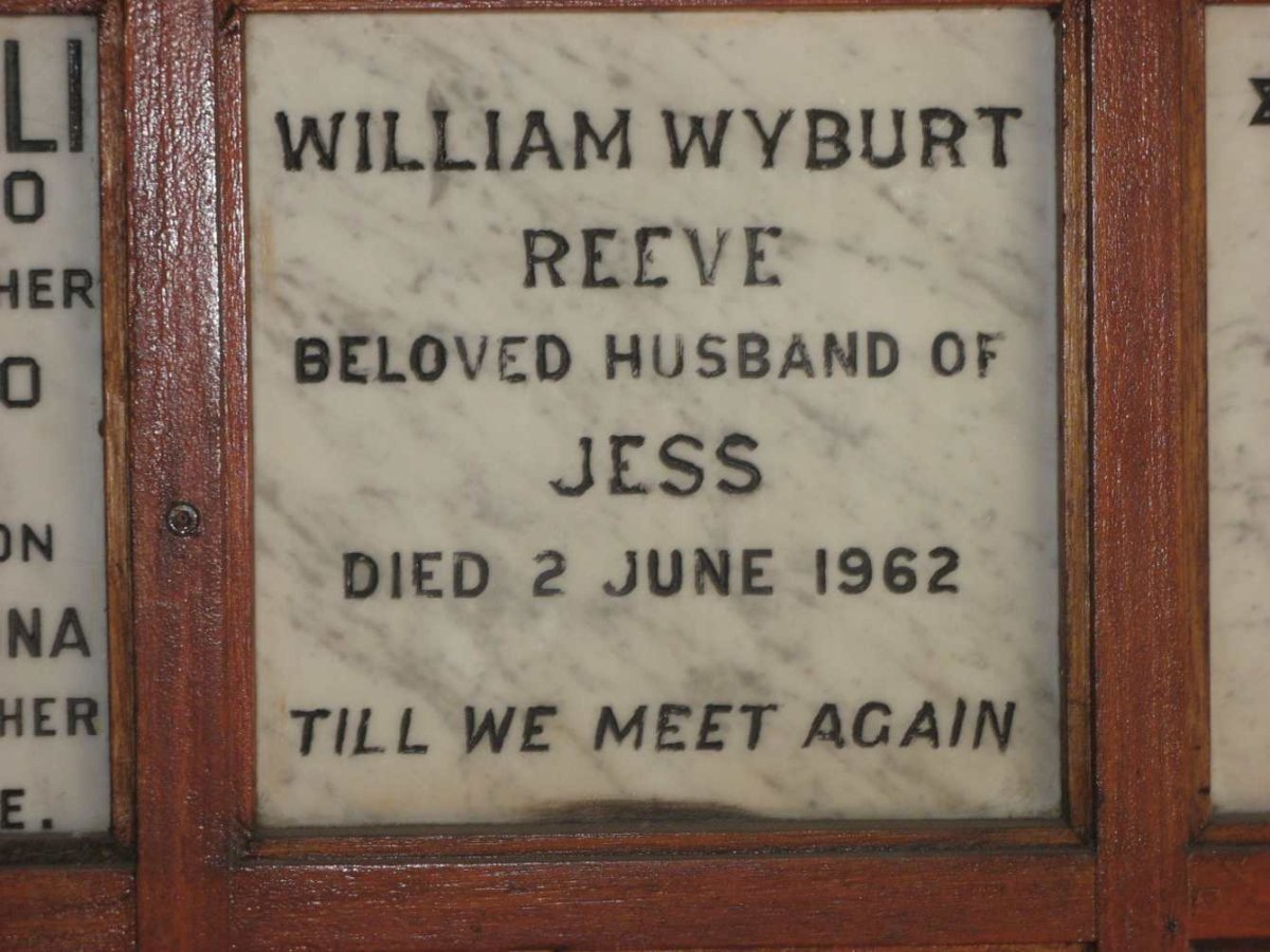 REEVE William Wyburt -1962