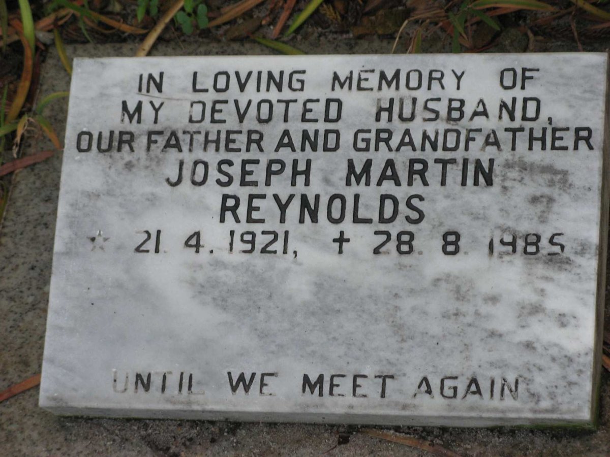 REYNOLDS Joseph Martin 1921-1985