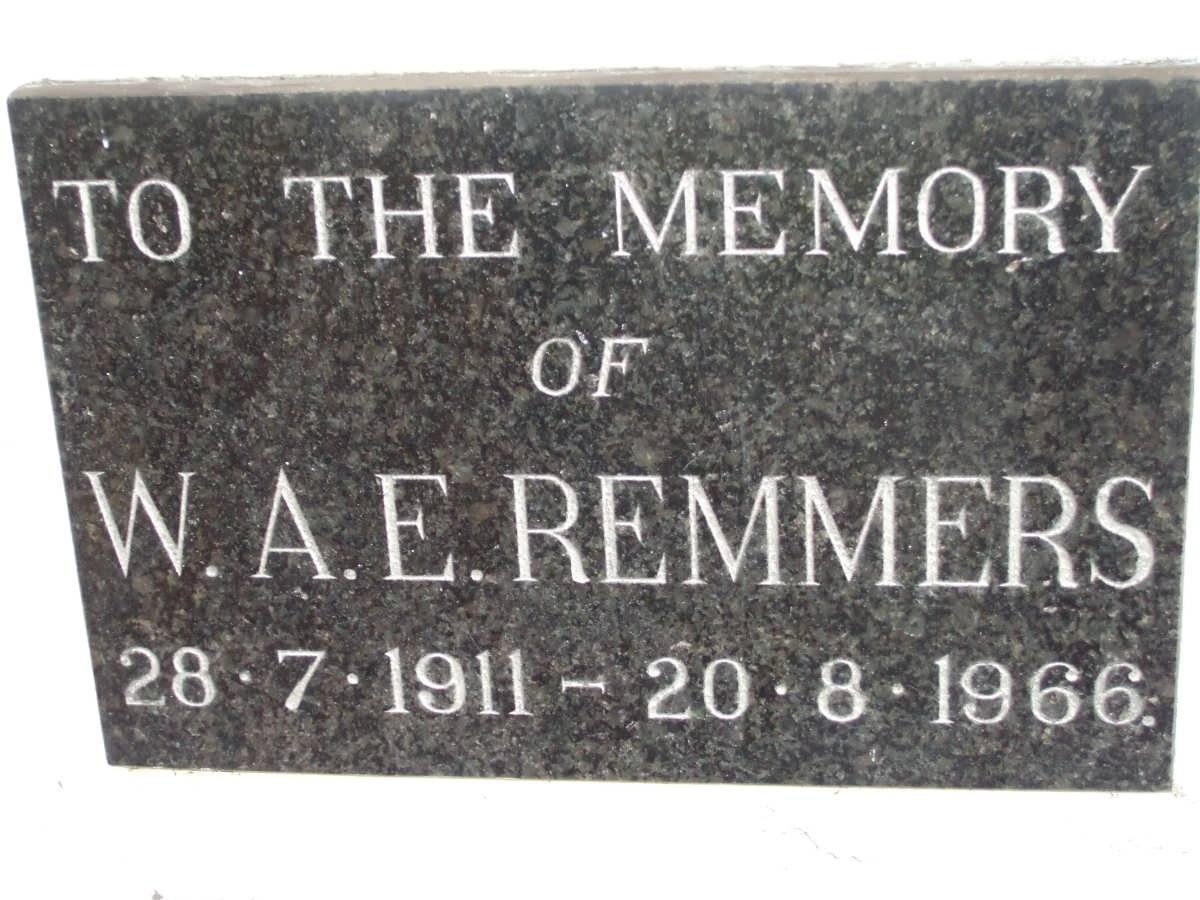 REMMERS W.A.E. 1911-1966